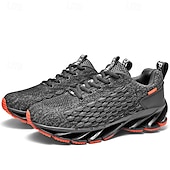 preiswerte Sneaker für Herren-Herren Turnschuhe Flyknit Schuhe Fliegendes Weben Komfortabel Rutschfest Schnürsenkel Dunkelrot Schwarz Weiß