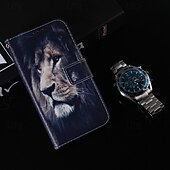 levne Pouzdra pro iPhone-telefon Carcasă Pro iPhone 16 Pro Max Plus iPhone 15 Pro Max Plus iPhone 14 13 12 11 Pro Max Plus Mini SE Zadní kryt se stojánkem Magnetické Slot pro kartu Tygr Retro TPU PU kůže