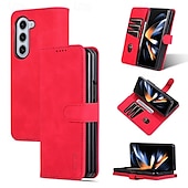 cheap iPhone Cases-Phone Case For Z Fold 6 Z Fold 4 Z Fold 3 iPhone 16 Pro Max Plus iPhone 15 Pro Max Plus iPhone 14 13 12 11 Pro Max Plus Mini Back Cover with Stand Holder Card Slot Shockproof Retro PU Leather
