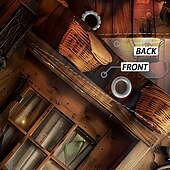 levne Sprchové závěsy-Sprchový závěs s háčky 180cm*180cm (70&quot;*70&quot;) polyester pratelné voděodolné vzor retro vintage pro dekoraci koupelny a vany