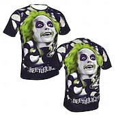 levne Kreslená a filmová postava-Beetlejuice 2 Trička Manga Tisk 3D Postavička Grafika Pro Pro páry Pánské Dámské Dospělé Karneval Plesová maškaráda 3D tisk Párty Běžné / Denní