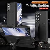 levne Pouzdra pro Samsung-Pouzdro na telefon pro Samsung Galaxy Z Fold 6 Z Fold 5 Z Fold 4 Z Fold 3 Zadní kryt s držákem s ochranou obrazovky plně ochranné retro Armor PC silikonové