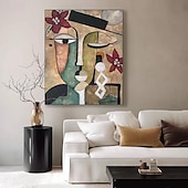 billiga Människomålningar-handgjord oljemålning i pablo picasso stil handmålad pablo picasso kvinnor abstrakt målning på duk för vardagsrum sovrum heminredning väggkonst pablo picasso flickmålning