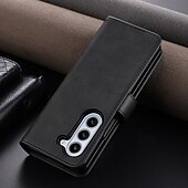 cheap iPhone Cases-Phone Case For Z Fold 6 Z Fold 4 Z Fold 3 iPhone 16 Pro Max Plus iPhone 15 Pro Max Plus iPhone 14 13 12 11 Pro Max Plus Mini Back Cover with Stand Holder Card Slot Shockproof Retro PU Leather