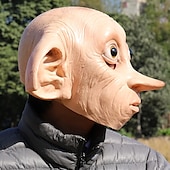 cheap Mask-Elf Dobby Carnival Mask Mask Full Head Realistic Mask Adults&#039; Men&#039;s Women&#039;s Funny Costume Party Halloween Carnival Mardi Gras Easy Carnival Costume