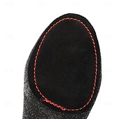 economico Scarpe per danza jazz-scarpe da ballo jazz da donna in maglia glitterata nera con design allacciato e suola in pelle scamosciata - scarpe da ballo leggere e traspiranti per sala da ballo e balli latini