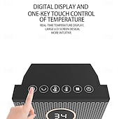 お買い得  暖房器具-電気ヒーター PTC セラミック 12 時間タイマー 高速加熱ファン リモコン 転倒および過熱保護 3 段階調節可能