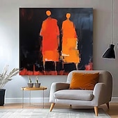abordables Peintures portraits-portrait de texture peinture à l&#039;huile portrait de femme peint à la main peinture sur toile amoureux faits à la main femmes peinture à l&#039;huile art mural fait à la main idées de décoration moderne