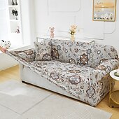 baratos Cobertura de Sofa-capa de sofá estampada capa elástica para sofás em formato de L protetor de móveis elegante e durável ideal para renovar a decoração da sua sala de estar com um design exclusivo
