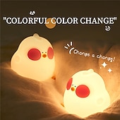 abordables 123496-Lumière nocturne panda mignonne lampe de nuit en animal LED souple silicone de qualité alimentaire 3 niveaux de luminosité pour décoration de bureau cadeaux drôles pour garçons filles bébés