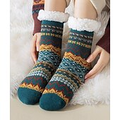 baratos meias caseiras-meias quentes e felpudas meias elásticas para o inverno com alta elasticidade, presente perfeito para mulheres para sala de estar, quarto, sala de jantar, sala de estudo, sala de jogos