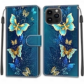 Недорогие Чехлы для iPhone-телефон Кейс для Назначение iPhone 15 Pro Max iPhone 14 13 12 11 Pro Max Plus iPhone 14 Pro Max Plus iPhone 13 12 11 Pro Max Кейс на заднюю панель со стендом с ремешком на запястье Разъем для карты