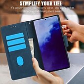 Недорогие Чехлы для Samsung-телефон Кейс для Назначение SSamsung Galaxy S24 S23 S22 S21 Ultra Plus А55 А35 А25 А15 5Г S20 FE S25 Ультра Кошелек для карт Полная защита тела с ремешком на запястье Откидная подножка