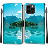 Недорогие Чехлы для iPhone-телефон Кейс для Назначение iPhone 15 Pro Max iPhone 14 13 12 11 Pro Max Plus iPhone 14 Pro Max Plus iPhone 13 12 11 Pro Max Кейс на заднюю панель со стендом с ремешком на запястье Разъем для карты