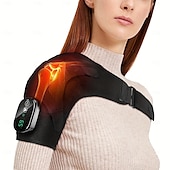 cheap Body Massager-1pc Heated Shoulder Massager Soothing Heat Therapy with Deep-Kneading Massage for Men and Women Ergonomic Shoulder Strap Design