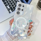 お買い得  サムスン用ケース-電話 ケース 用途 S24 Ultra S24 Plus S24 S24 FE S23 Ultra A55 A35 A25 A15 5G A54 S25ウルトラ バックカバー 磁石バックル ワイヤレス充電をサポート リストストラップ付き レトロ風 仕上げ