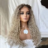 abordables Pelucas delanteras del cordón de cabello natural-Peluca Cabello humano remy Cierre 4x13 Cabello Brasileño Rizado Múltiples colores Parte libre Mujer Densidad 130% 150% con pelo de bebe Cabello Ombre Entradas Naturales Sin cola Larga A1 Pelucas de