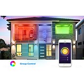abordables Lumières intelligentes-Lampe de plafond LED intelligente Tuya Smart RGBCW lampe de contrôle vocal APP à LED pour chambre et salon diamètre de 30 cm
