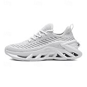 baratos Ténis para Homem-tênis de corrida flyknit respirável vermelho masculino com sola acolchoada leve – ideal para treinos e uso diário
