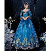 cheap Dresses-Gothic Victorian Vintage Inspired Dress Party Costume Prom Dress Princess Shakespeare Solid Color Ball Gown Women&#039;s Royal Halloween Carnival Valentine&#039;s Day Party Evening Party Masquerade Adults&#039;