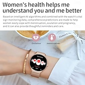 abordables Pulseras inteligentes-696 DA09 Reloj inteligente 1.43 pulgada Pulsera inteligente Bluetooth Podómetro Recordatorio de Llamadas Seguimiento del Sueño Compatible con Android iOS Mujer Hombre Llamadas con Manos Libres
