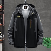 halpa Fleece ja 3 in 1 takit-Miesten Fleecetakki Talvi ulko- Vedenkestävä Pehmeä Mukava Lämmin Fleecetakit Kokovetoketju Telttailu / Retkely / Luolailu Matkailu Talviurheilu Musta Armeijan vihreä Punainen Sininen