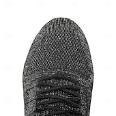 economico Scarpe per danza jazz-scarpe da ballo jazz da donna in maglia glitterata nera con design allacciato e suola in pelle scamosciata - scarpe da ballo leggere e traspiranti per sala da ballo e balli latini