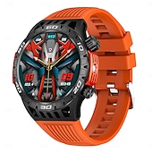 ieftine Ceasuri Smart-ceas inteligent ht22 ecran de 1,46 inchi apel bluetooth ip68 lanternă cu led rezistentă la apă baterie mare 100 sport gps pistă de fitness ceas inteligent