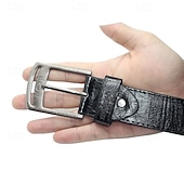 Retro Needle Buckle Men's Belt Antique Jeans Belt cheap Men's Belt-Retro Needle Buckle Men's Belt Antique Jeans Belt