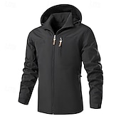 cheap Softshell, Fleece &amp; Hiking Jackets-Men&#039;s Hiking Fleece Jacket Winter Outdoor Patchwork Thermal Warm Fleece Lining Fleece Jackets Full Zip Climbing Camping / Hiking / Caving Traveling Black Army Green Khaki Dark Blue Grey