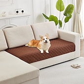baratos Capa de Sofá-Capa de sofá 100% à prova d&#039;água para cães, lavável, antiderrapante, cobertor para cães, à prova d&#039;água para sofá, protetor de móveis leve e durável para filhotes de gatos de estimação com fundo antiderrapante