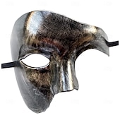 olcso Maszk-Halloween Maszk Velencei maszk Maszk egy boton Párok 2 db Farsangi maszk Fél arc Felnőttek Uniszex Mindszentek napja Farsang Mardi Gras Parti Party estélyi viselet Álarcos mulatság Egyszerű Halloween