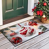 preiswerte Weihnachtsteppiche und -matten-Weihnachtsdekorationen Fußmatte Zuckerstange Pointessia Küchenmatte Bodenmatte rutschfester Flächenteppich Ölfester Teppich Indoor Outdoor Matte Schlafzimmerdeko Badezimmermatte Eingangsteppich