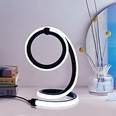baratos Candeeiros de mesa-1pc nórdico simples espiral lâmpada de mesa, quarto cabeceira proteção para os olhos, regulável usb alimentado led lâmpada decorativa para casa sala de estar quarto