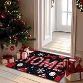preiswerte Weihnachtsteppiche und -matten-Weihnachtsdekorationen Fußmatte Zuckerstange Pointessia Küchenmatte Bodenmatte rutschfester Flächenteppich Ölfester Teppich Indoor Outdoor Matte Schlafzimmerdeko Badezimmermatte Eingangsteppich
