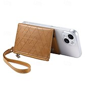 cheap Universal Phone Bags-Cell Phone Card Holder Pocket With Magsafe For iPhone 16 15 14 13 12 Pro Max Ring Holder Magnetic Drop Protection