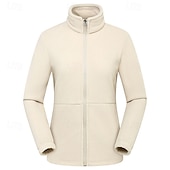 halpa Softshell-, fleece- ja vaellustakit-Naisten Fleecetakki Talvi ulko- Pidä lämpimänä Fleece-vuori Fleecetakit Kokovetoketju Kiipeily Telttailu / Retkely / Luolailu Matkailu Vaalea khaki Musta Keltainen Pinkki Punainen