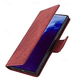 Недорогие Чехлы для Samsung-телефон Кейс для Назначение SSamsung Galaxy S24 S23 S22 S21 Ultra Plus А55 А35 А25 А15 5Г S20 FE S25 Ультра Кошелек для карт Полная защита тела с ремешком на запястье Откидная подножка