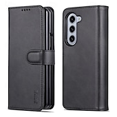 cheap iPhone Cases-Phone Case For Z Fold 6 Z Fold 4 Z Fold 3 iPhone 16 Pro Max Plus iPhone 15 Pro Max Plus iPhone 14 13 12 11 Pro Max Plus Mini Back Cover with Stand Holder Card Slot Shockproof Retro PU Leather