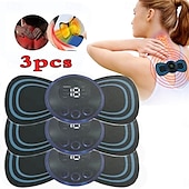 voordelige Lichaamsmassage-apparaat-3/6 stuks smart ems nekmassager mini nek- en rugstimulatiemassager draagbare gelpad sticker dun