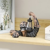halpa Halloweenin ripustettavat ja pöytätason koristeet-halloween zombie lyhty hartsi käsityö ornamentti ulkona puutarha koristeet kauhu zombie statue