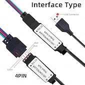 זול אורות רצועת USB-תאורה אחורית לטלויזיה LED 1-4 מטר רצועת תאורה עמידה למים מסוג usb rgb מתאים לטלוויזיות 32-60 אינץ&#039; (בערך 81.3-152.4 ס&quot;מ) רצועת LED מתחלפת צבע rgb פס תאורה אחורית לתצוגת טלוויזיה