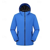 baratos Casacos Leves, Polares &amp; Caminhada-Homens Jaqueta Softshell Jaqueta de Trilha Ao ar livre A Prova de Vento Impermeável Jaqueta corta-vento Jaqueta Puffer Leve Viajar Preto Vermelho Azul Marinho Azul Real Laranja