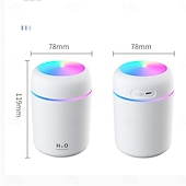 cheap Humidifiers &amp; Dehumidifiers-Air Humidifier USB Mini Aroma Essential Oil Diffuser for Home Car Ultrasonic Mute Mist Maker Diffuser with