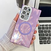 お買い得  サムスン用ケース-電話 ケース 用途 S24 Ultra S24 Plus S24 FE S23 Ultra A55 A35 A25 A15 5G A54 S25ウルトラ バックカバー 磁石バックル ワイヤレス充電をサポート 耐衝撃 レトロ風 仕上げ