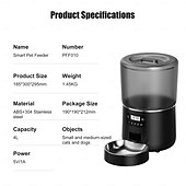 levne Misky a krmítka pro psy-Psi Kočky Domácí mazlíčci Automatický podavač ABS + PC Skládací Snadná instalace Splittable Jednobarevné Černá Mísy a krmení Domů Denní