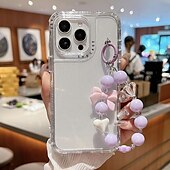 voordelige iPhone-hoesjes-telefoon hoesje Voor iPhone 16 Pro Max Plus iPhone 16 Pro Max iPhone 15 Pro Max Plus iPhone 15 14 Pro Max Plus iPhone 14 13 12 11 Pro Max Plus Achterkant met polsband Schokbestendig Retro TPU PC