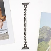 voordelige Apple Watch-bandjes-Solo Loop Compatibel met: Apple Watch-horlogebandje 38mm 40mm 41mm 42mm 44mm 45mm 49mm Bling Diamant Metalen sluiting Verstelbaar Legering Vervangende horlogeband voor iwatch Ultra 2 Series 9 8 7 SE