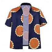 cheap Anime Costumes-One Piece Monkey D. Luffy Anime Cosplay Costume Masquerade Cosplay Suits Masquerade Shirt Hat For Men&#039;s Adults&#039;