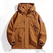 voordelige Waterdichte jassen-Voor heren Softshell jas Wandeljack Buitenshuis Winddicht Waterbestendig Windjack Reizen Zwart Paars Bruin Groen Khaki